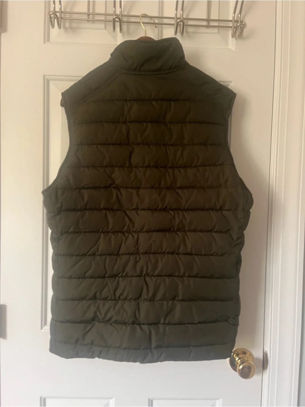 Banana Republic Olive Quilted Puffer Vest